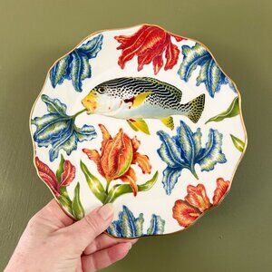 Vintage Anthropologie Lou Rota Nature Table Salad Plate